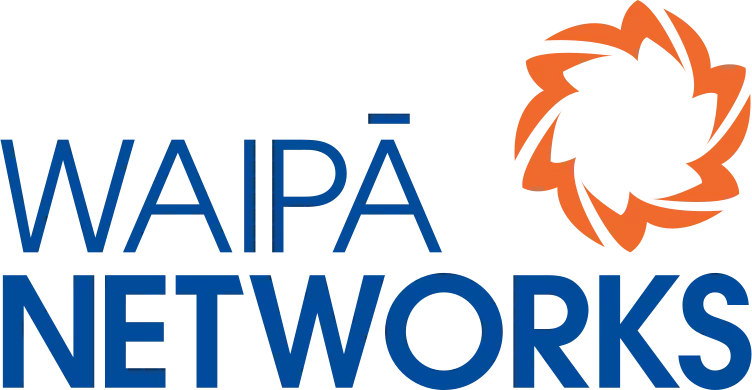 Logo design for Waipa Networks featuring FME integration.